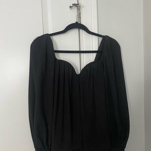 Zara sweetheart neckline top
